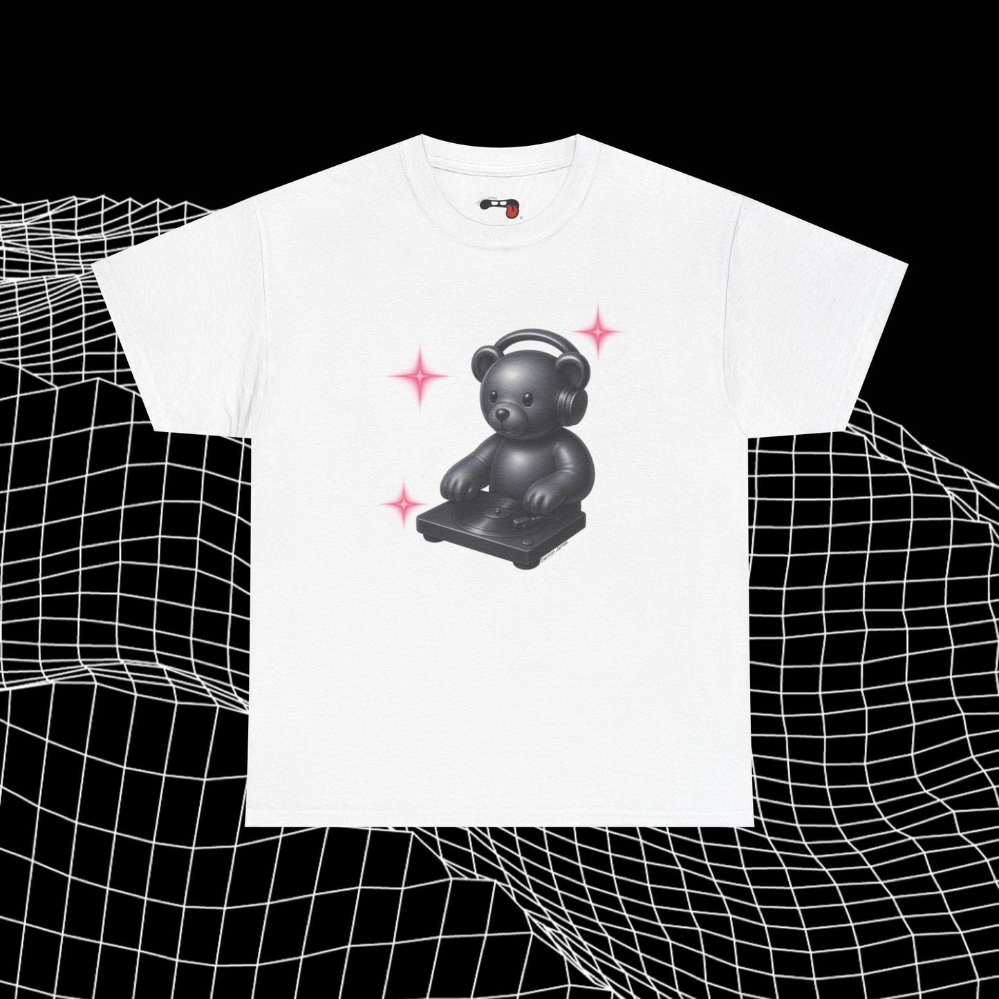DJ Bear Graphic Tee, Unisex 100% Cotton T-Shirt